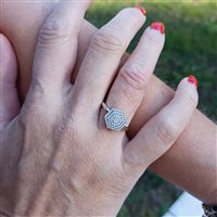 Vicenza - Piazzetta Palladio 2 - Ring Salvini Woman Bagliori in White Gold Diamante 0.243 Ct 20106492 - 20106492